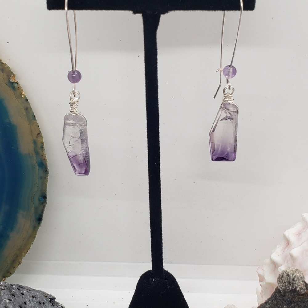 Genuine Amethyst Earrings